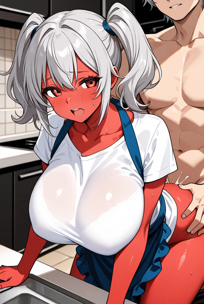 1girl1futa 1girls ai_generated back_view chile chilean chirritox condom dick discord female grey_hair hispanic hispanic_virtual_youtuber hispanic_youtuber indie_virtual_youtuber indie_vtuber l latino long_hair nude nude_female panties red_body red_skin server streamer streamers twintails twitch twitching vtuber vtuber_persona vtuberfanart youtube youtuber, youtuber_girl youtubers