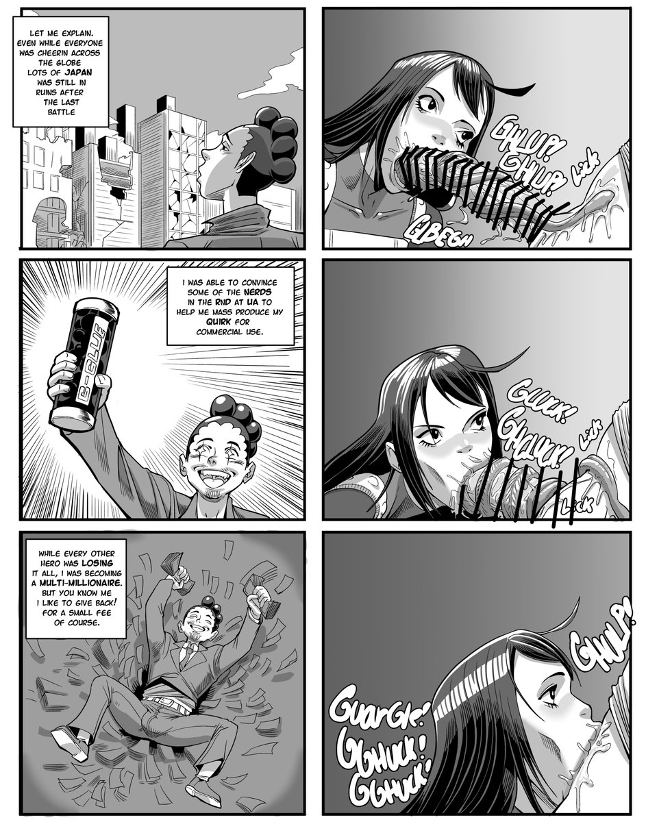aged up, blowjob, deepthroat, long tongue, loonyjams, minoru mineta, my hero academia, sucking, tsuyu asui