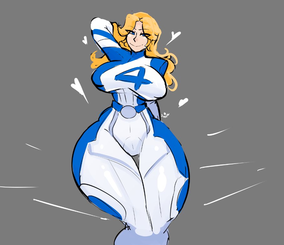 1girls, big breasts, fantastic four, female, female only, fully clothed, invisible woman, invisible woman (marvel rivals), marvel, smile81872864, sue storm, thick thighs, wide hips