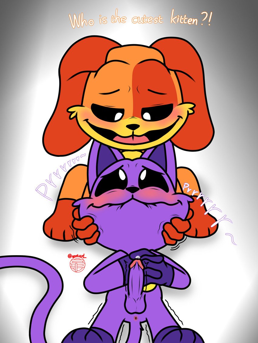 catnap (poppy playtime), critters (poppy playtime), dogday (poppy playtime), gay, male only, no humans, non-human, non-human only, opstah, opstarl, poppy playtime, poppy playtime (chapter 3), sketch, smiling critters, toony