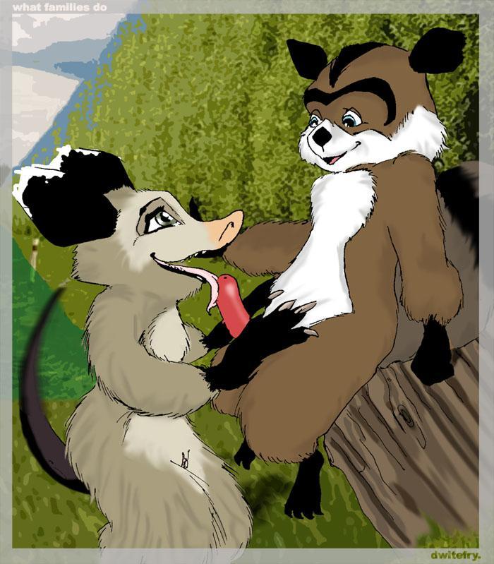 1boy 1girls anthro claws dreamworks duo fellatio female feral furry heather_(over_the_hedge) interspecies licking licking_penis log male male/female mammal marsupial open_mouth opossum outdoors outside over_the_hedge paramount_pictures penis raccoon rj_(over_the_hedge) straight tagme tongue_out