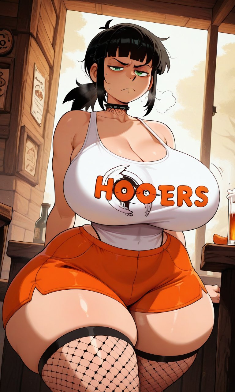 1girls ai_generated big_ass big_breasts big_thighs breasts bust busty chest curvaceous curvy curvy_figure daidouji_(artist) daidoujipv digital_media_(artwork) dumptruck_ass dumptruck_butt enormous_ass enormous_breasts fat_ass female gigantic_ass gigantic_breasts hips hooters hooters_uniform hourglass_figure huge_ass huge_breasts huge_thighs large_ass large_breasts large_thighs legs massive_ass massive_breasts mature mature_female slim_waist thick thick_ass thick_hips thick_legs thick_thighs thighs voluptuous waist wide_ass wide_hips wide_thighs