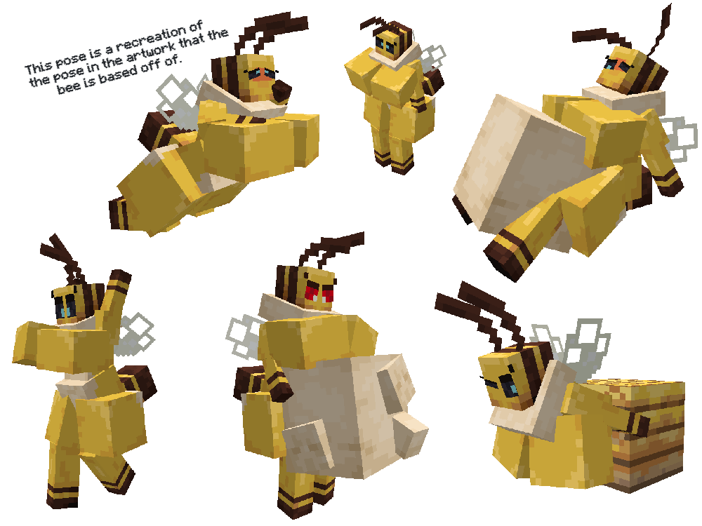 1girls 3d 3d_(artwork) anthro bee bee_(minecraft) bee_girl breasts female female_pred furry insects microsoft minecraft siefueg vore vore_belly