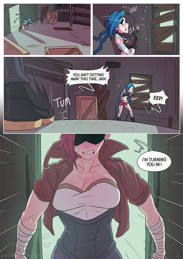 arcane arcane_jinx arcane_vi censored comic female incest jinx_(league_of_legends) khartemis league_of_legends sisters vi yuri