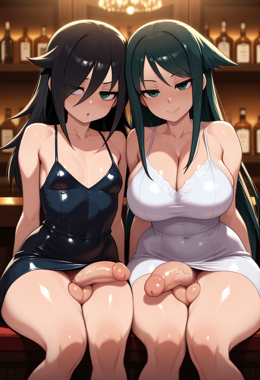 2025, 2futas, ai generated, bigtub7775, crossover, futanari, intersex, kuroki tomoko, saya no uta, tagme, watashi ga motenai no wa dou kangaetemo omaera ga warui!