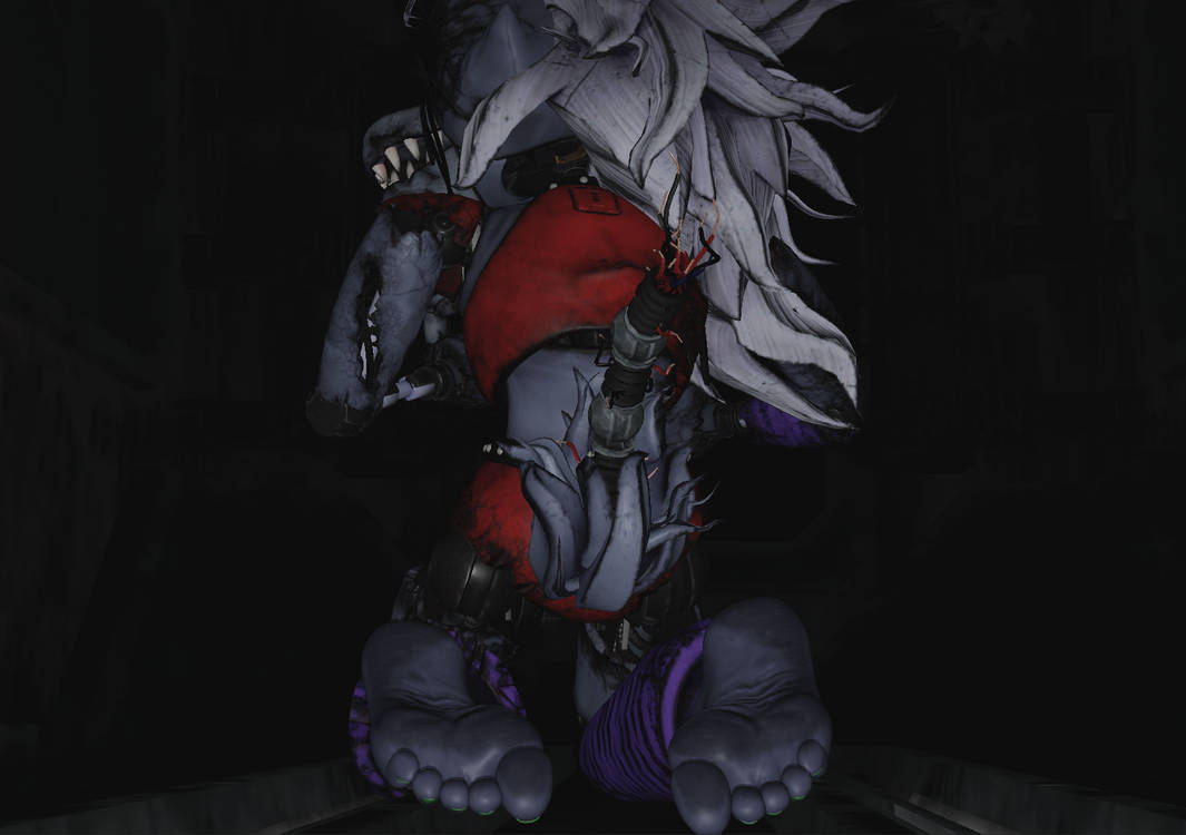 blind distress feet fnaf roxanne_wolf_(fnaf)