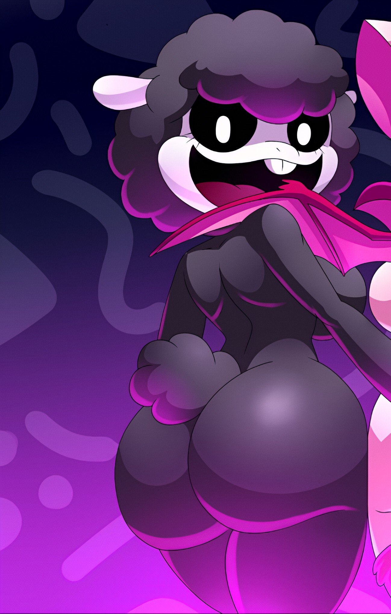 1female, 1girl, 1girls, 2025, 2025s, 2d, 2d (artwork), 2d artwork, 2female, 2girls, absurd res, absurdres, anthro, anthro female, anthro on anthro, anthro only, anthrofied, artist name, ass, baba chops, baba chops (poppy playtime), bat, bat ears, bat girl, bat humanoid, bat tail, bat wings, big ass, big butt, black body, black eyes, black fur, black hair, black sclera, black sheep, black tail, black wool, bovid, bovine, breasts, bubble butt, buck teeth, buckteeth, butt, caprine, cheeks, chiropteran, chiropteran humanoid, critters (poppy playtime), cute fang, cute fangs, digital art, digital drawing, digital drawing (artwork), digital media, digital media (artwork), digital painting, digital painting (artwork), duo, duo female, edit, edited, eyelashes, fangs, female, female anthro, female focus, female only, fluffy, fluffy tail, fur, furry, furry female, furry only, glowing eyes, hair, hand on ass, hand on butt, hi res, hoof on ass, hoof on butt, hooves, lechugansfw, looking at viewer, looking back, looking back at viewer, magenta markings, mammal, marking below eyes, mascot horror, mask (marking), membrane (anatomy), membranous wings, mob entertainment, mob games, mouth, multiple females, multiple girls, neck fluff, neck tuft, nightmare critters, no humans, nude, open, open mouth, open smile, pink inner ear, poppy playtime, poppy playtime (chapter 4), pupils, rabie baby (poppy playtime), rear view, sharp teeth, sheep, sheep ears, sheep girl, sheep humanoid, sheep tail, sheepgirl, sheeps, short tail, side boob, sideboob, smile, smiling at viewer, smiling critters, tail, tail fluff, teeth, thicc, thick, thick ass, thick butt, thick thighs, thighs, together, tongue, tuft, ungulate, vampire bat, vibrant colors, video games, voluptuous, voluptuous anthro, voluptuous female, watermark, white body, white ears, white eyes, white face, white fur, white hooves, white inner ear, white pupils, white tail, winged arms, wings, wool, wool (fur), wool hair