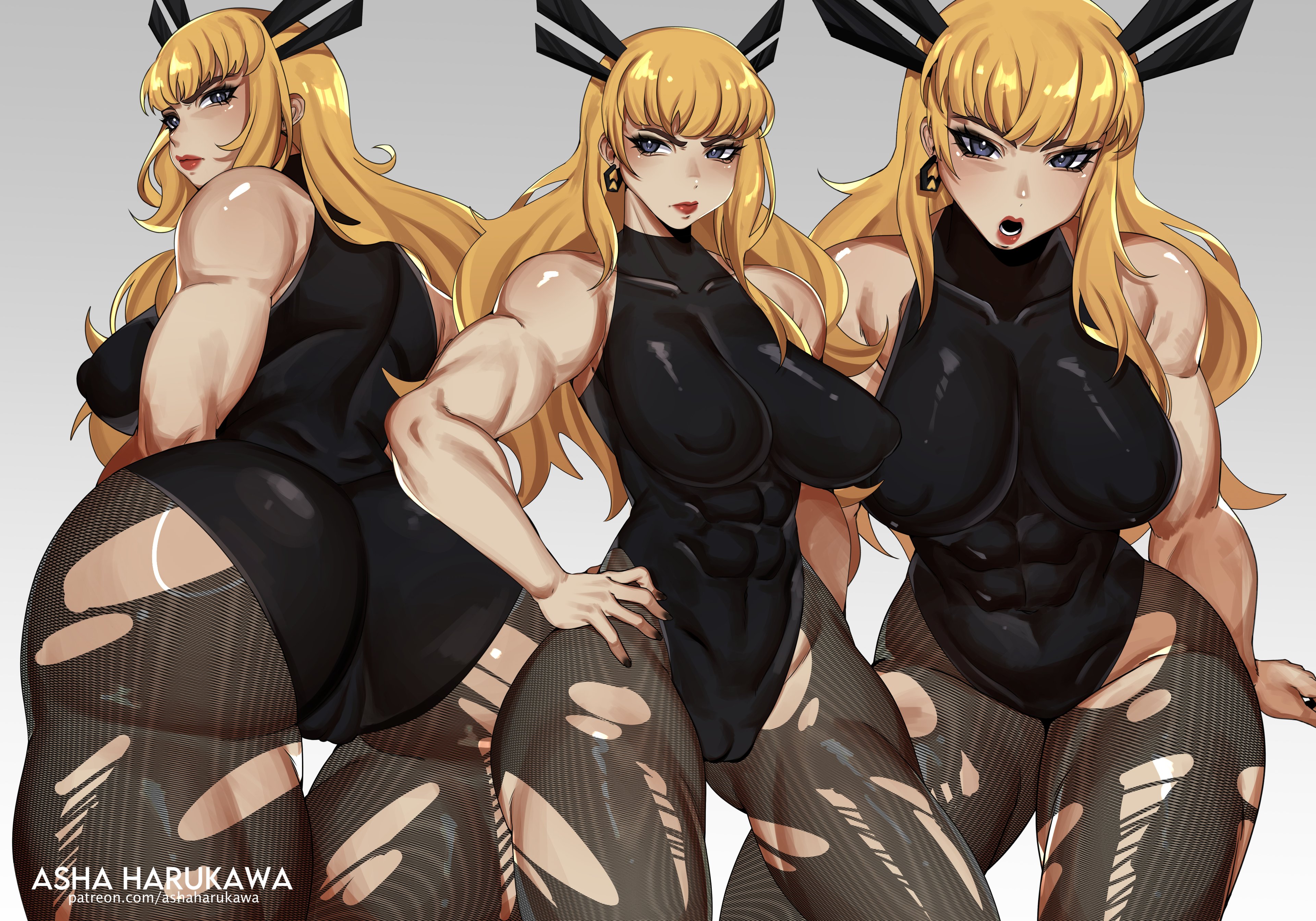 1girls, asha harukawa, ass, big ass, big breasts, blonde hair, breasts, female, female only, magik (illyana rasputin), magik (marvel rivals), marvel, marvel comics, marvel rivals, torn clothes, x-men