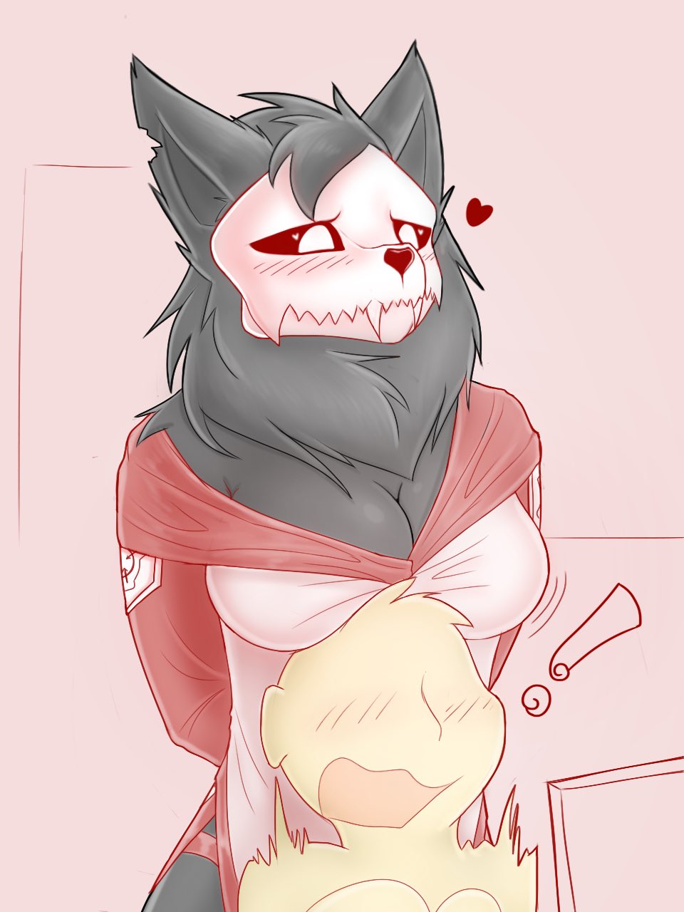 anthro ass big_breasts black_fur black_hair breasts female fur furry mal0 malo scp-1471 scp-1471-a scp_foundation skull_head tagme tagme_(artist) tasticstarlight