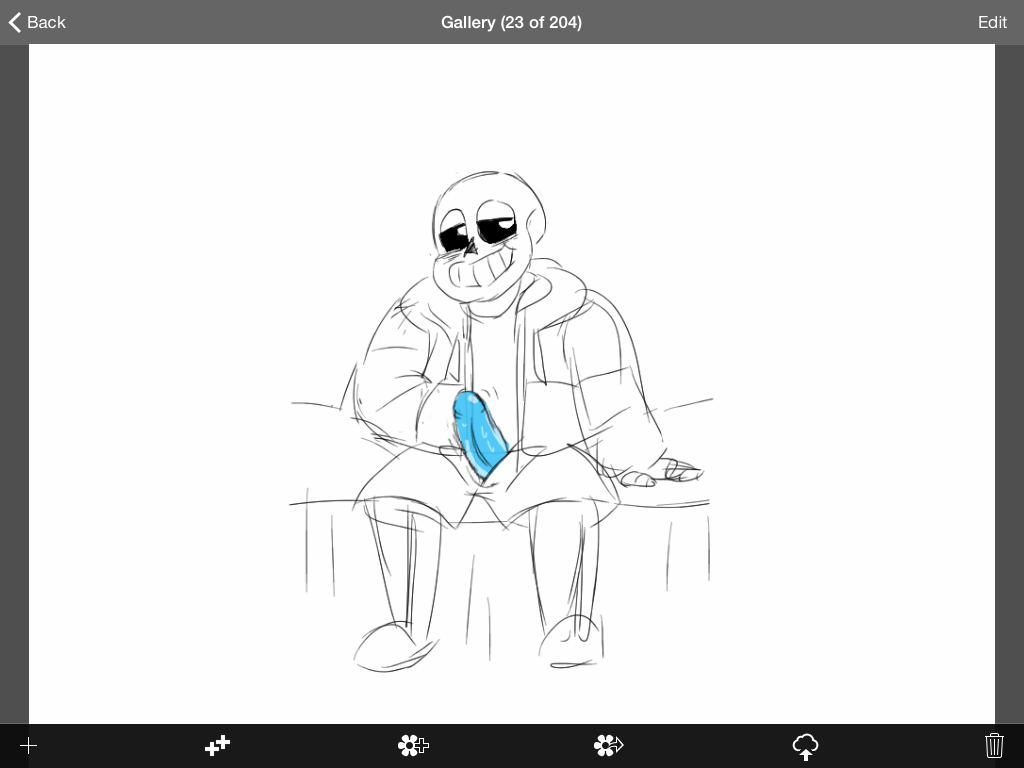 blue_penis blush bone jaycob_(artist) male male_only penis sans skeleton skull undead undertale video_games