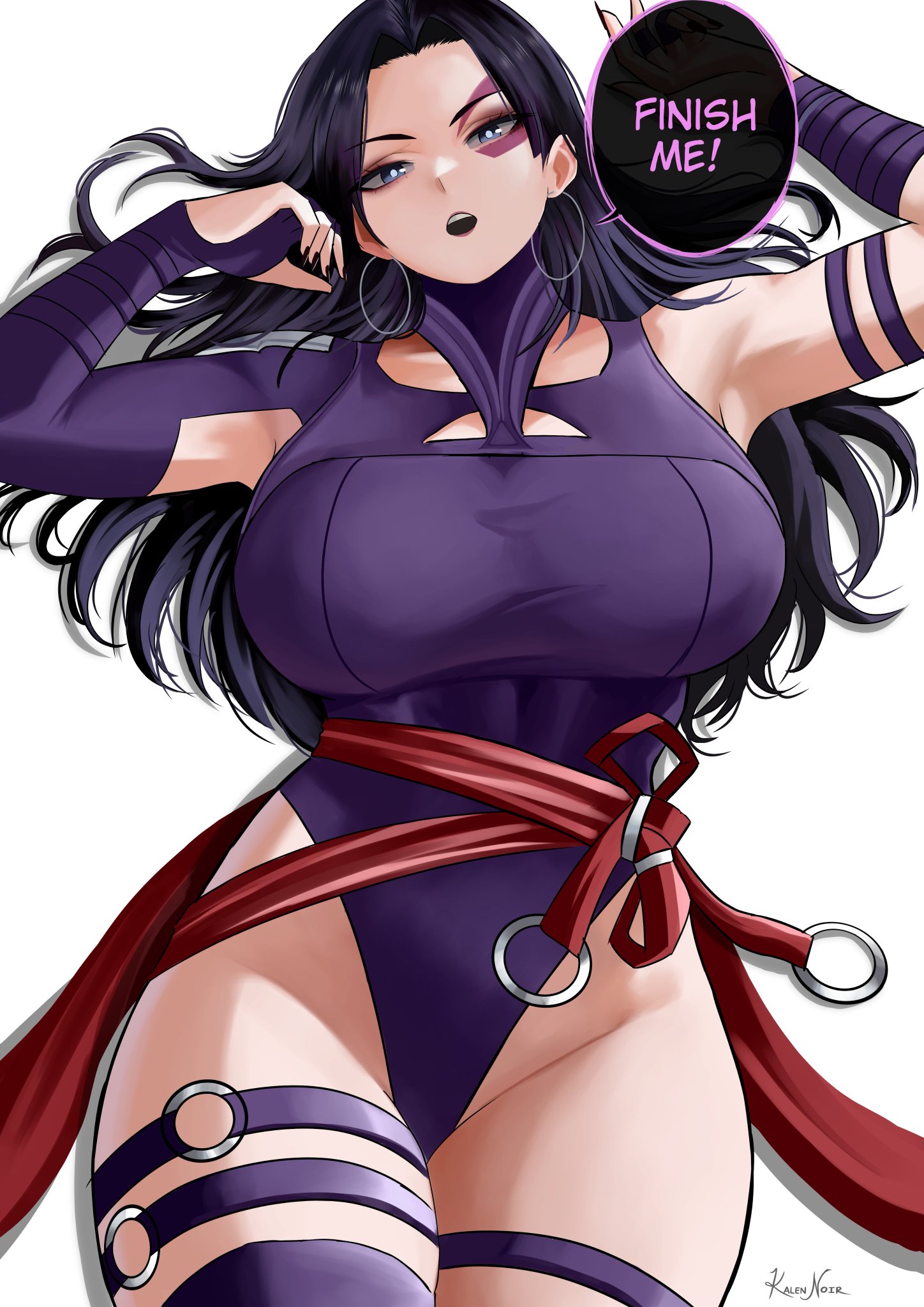 1girls, big breasts, breasts, female, kalennoir, laying down, marvel, marvel rivals, psylocke, psylocke (marvel rivals), psylocke (sai) (vengeance), solo female, tagme, x-men