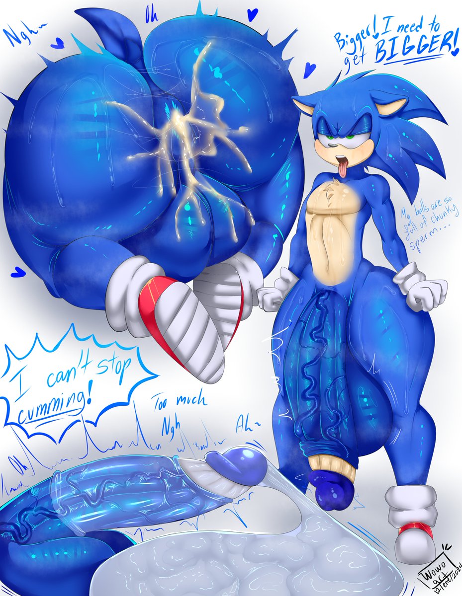 1boy, after sex, anus, ass, balls, big balls, big penis, condom, cum, cum in ass, dialogue, femboy, gay, huge cock, hung femboy, hung trap, male, male only, penis, solo, solo male, sonic (series), sonic the hedgehog, sonic the hedgehog (series), text, thick thighs, trap, wide hips, wowo, wowo art