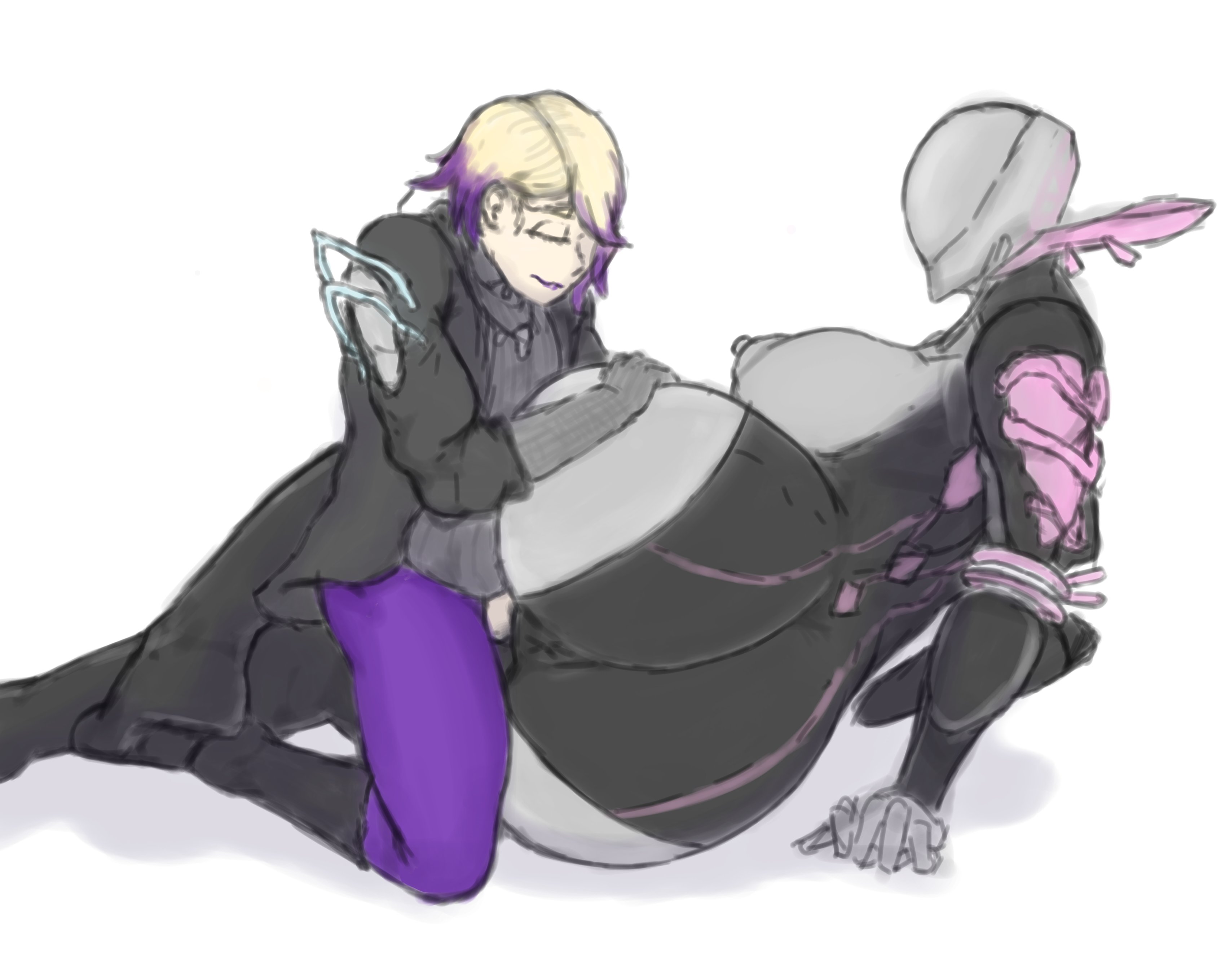 big ass, cant get past cheeks, drifter (warframe), faceless, hacking piece, humping, mag (warframe), male, premature ejaculation, sex, small penis, small penis adoration, warframe