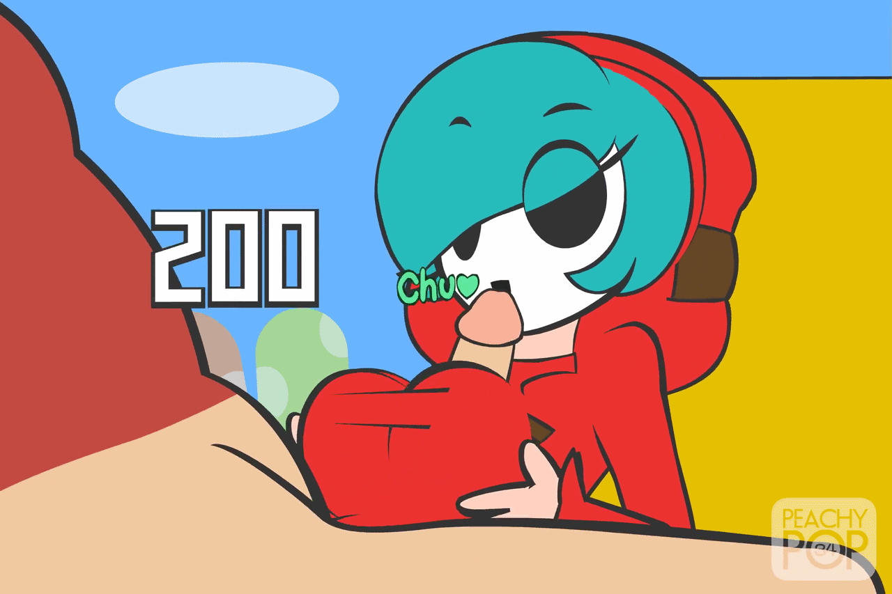 1boy 1girls animated blue_hair bottomless bouncing_breasts breasts dress edit female flash flash_game gif hooded_jacket hoodie large_breasts light-skinned_male light_skin long_hair male mario_(series) minus8 minus8_(smb_enemies) nintendo noko_(minus8) paizuri peachypop34 red_dress sex shy_gal straight super_mario_bros.