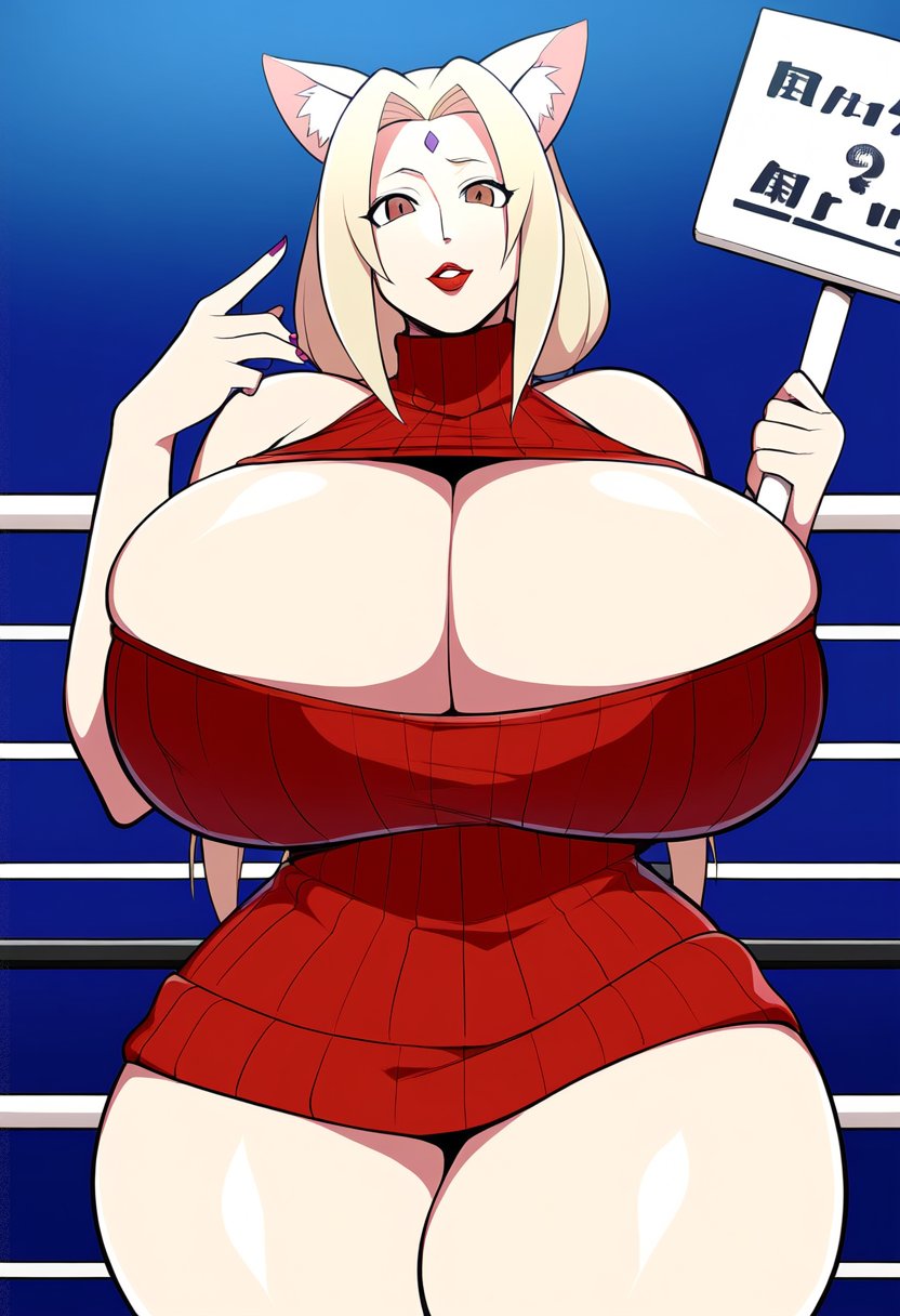 ai_generated cleavage dan16369336 female large_breasts naruto naruto_(series) shonen_jump shueisha tagme tsunade twitter_link weekly_shonen_jump weekly_shounen_jump