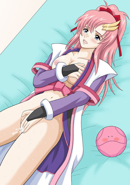 1girls female futoshita_bunta gundam gundam_seed gundam_seed_destiny haro lacus_clyne pointy_chin tagme