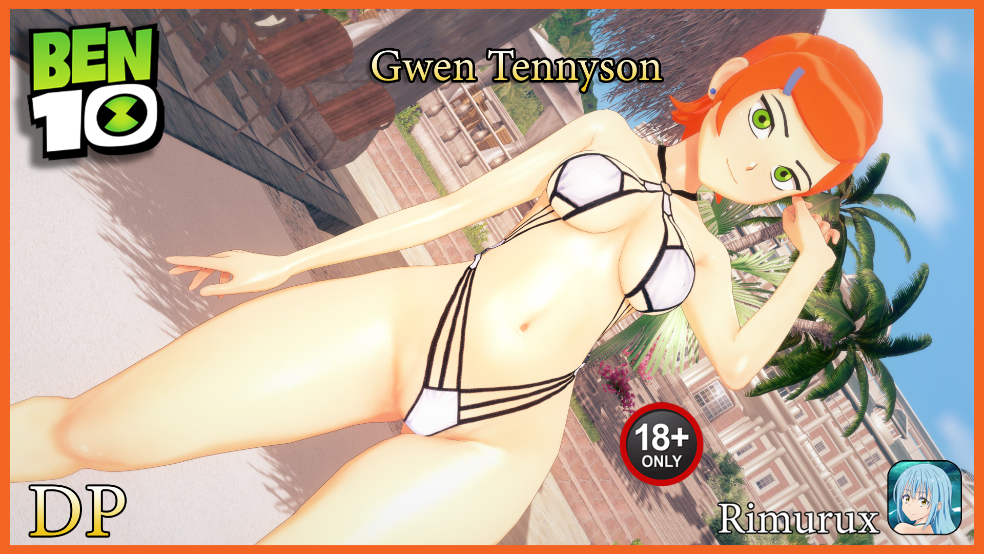3d, ben 10, ben 10 (classic), bikini, gwen tennyson, gwen tennyson (classic), koikatsu