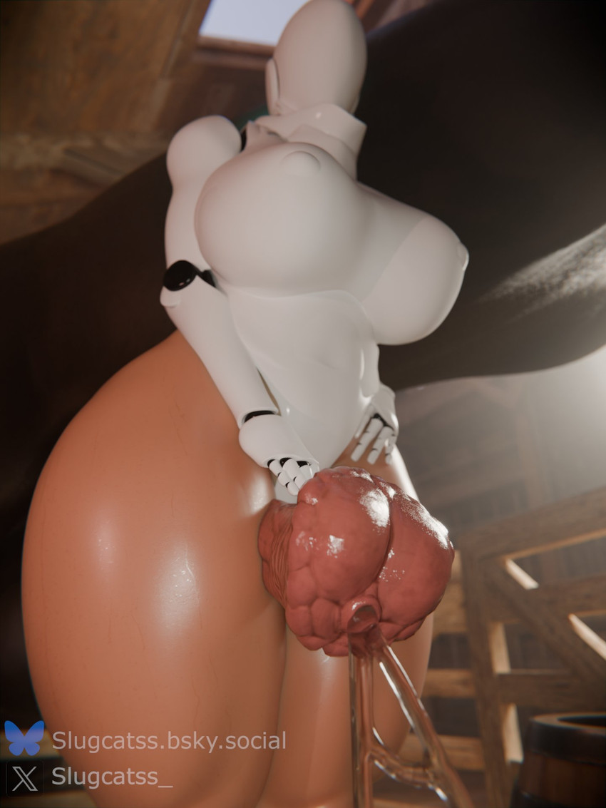 3d, cum, haydee, haydee (game), heels, horse, horsecock, large ass, large breasts, nipples, slugcats (artist), tagme, thick thighs, thigh job, zoophilia