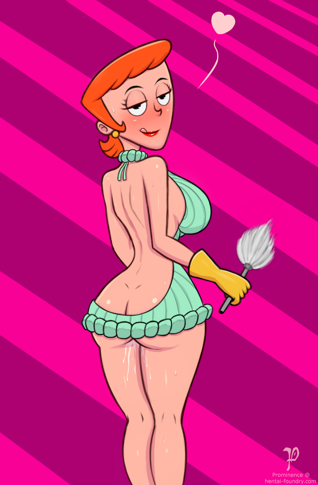 1girls 2017 :p ass big_breasts black_eyes blush breasts dat_ass dexter's_laboratory dexter's_mom earrings eyebrows eyelashes female female_only gloves hair half-closed_eyes huge_ass huge_breasts human large_breasts legs lips lipstick looking_at_viewer milf nose orange_hair pink_background prominence pussy_juice red_lipstick shiny shiny_skin short_hair solo standing sweat tongue