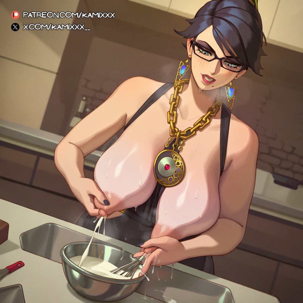 ai generated, bayonetta, bayonetta (character), breasts bigger than head, kamixxx, mommy, tagme