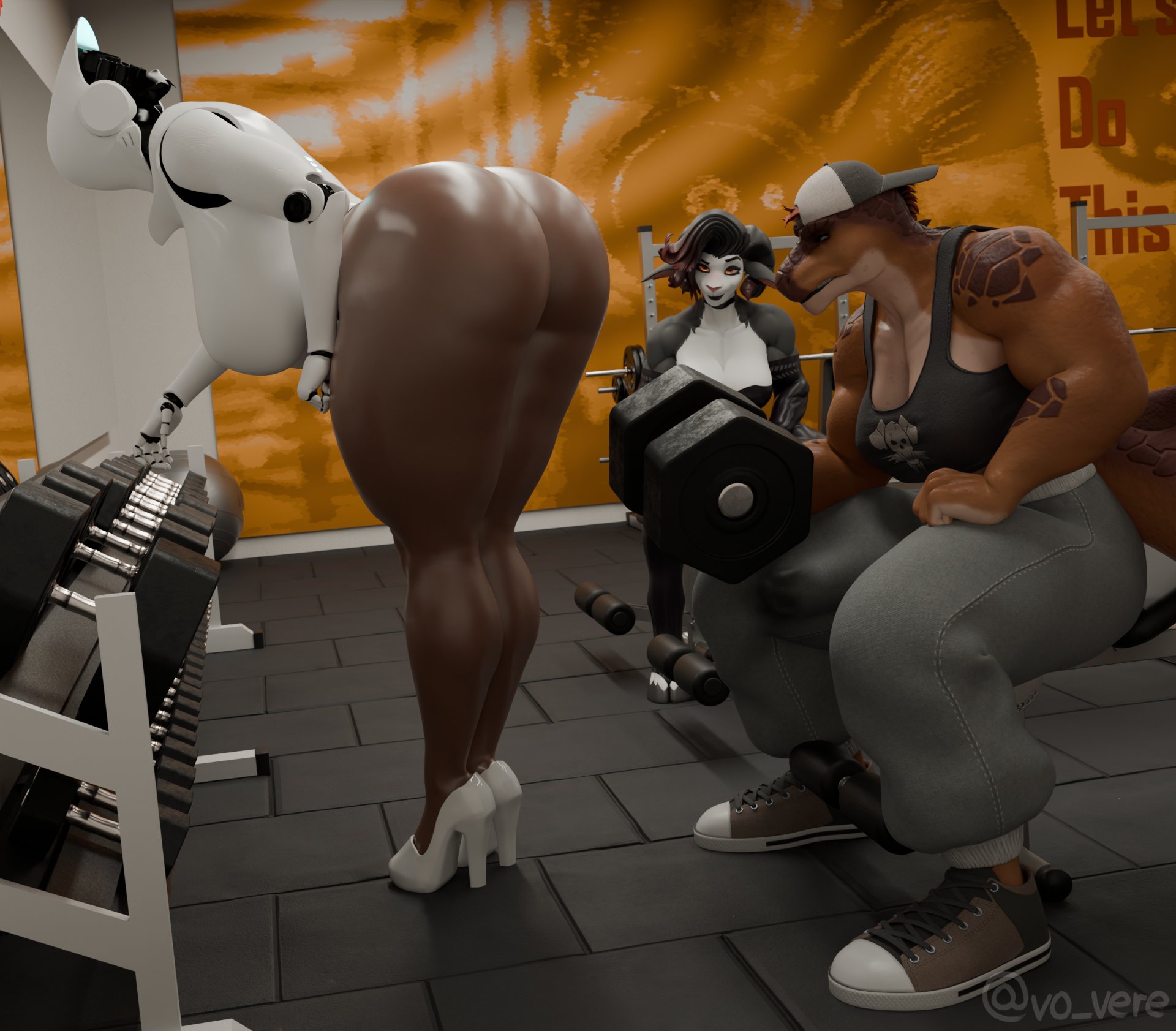 3d, 3d (artwork), 3d model, 3d render, gym, haydee, haydee (game), leodamodeler, samzan (modeler), stella (leodamodeler), tagme, tagme (artist)