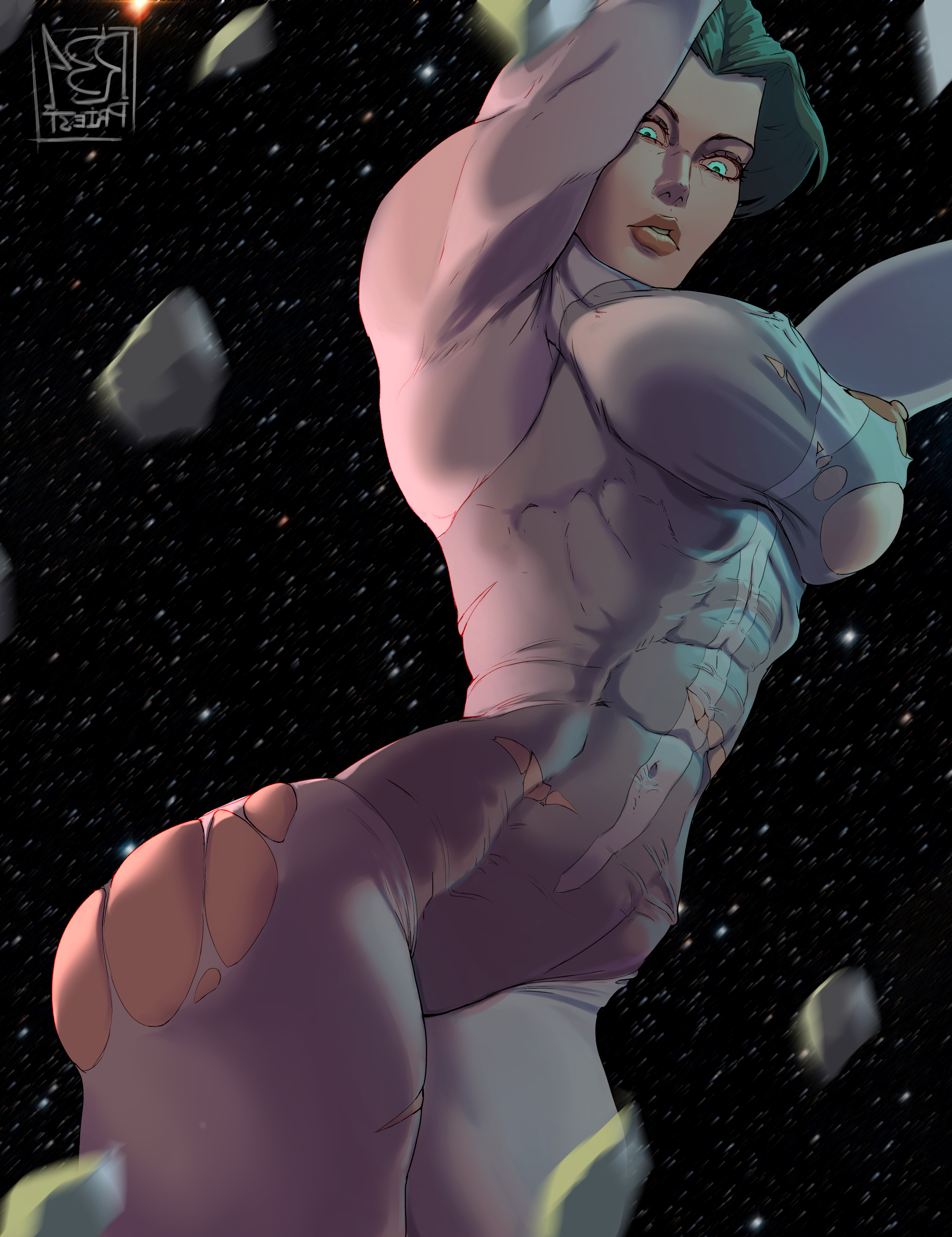 1girls, 2026, 2d, 2d (artwork), abs, alien, alien girl, alien humanoid, anissa, ass, athletic female, big ass, big breasts, bodysuit, digital drawing (artwork), digital media (artwork), female, female only, fit female, full lips, invincible, invincible (tv series), large breasts, light-skinned female, mature female, muscular, muscular female, nipples, r34priest, ripped clothing, slim waist, solo, solo female, space, stars, t, thick thighs, tight clothing, torn clothes, viltrumite, wide hips