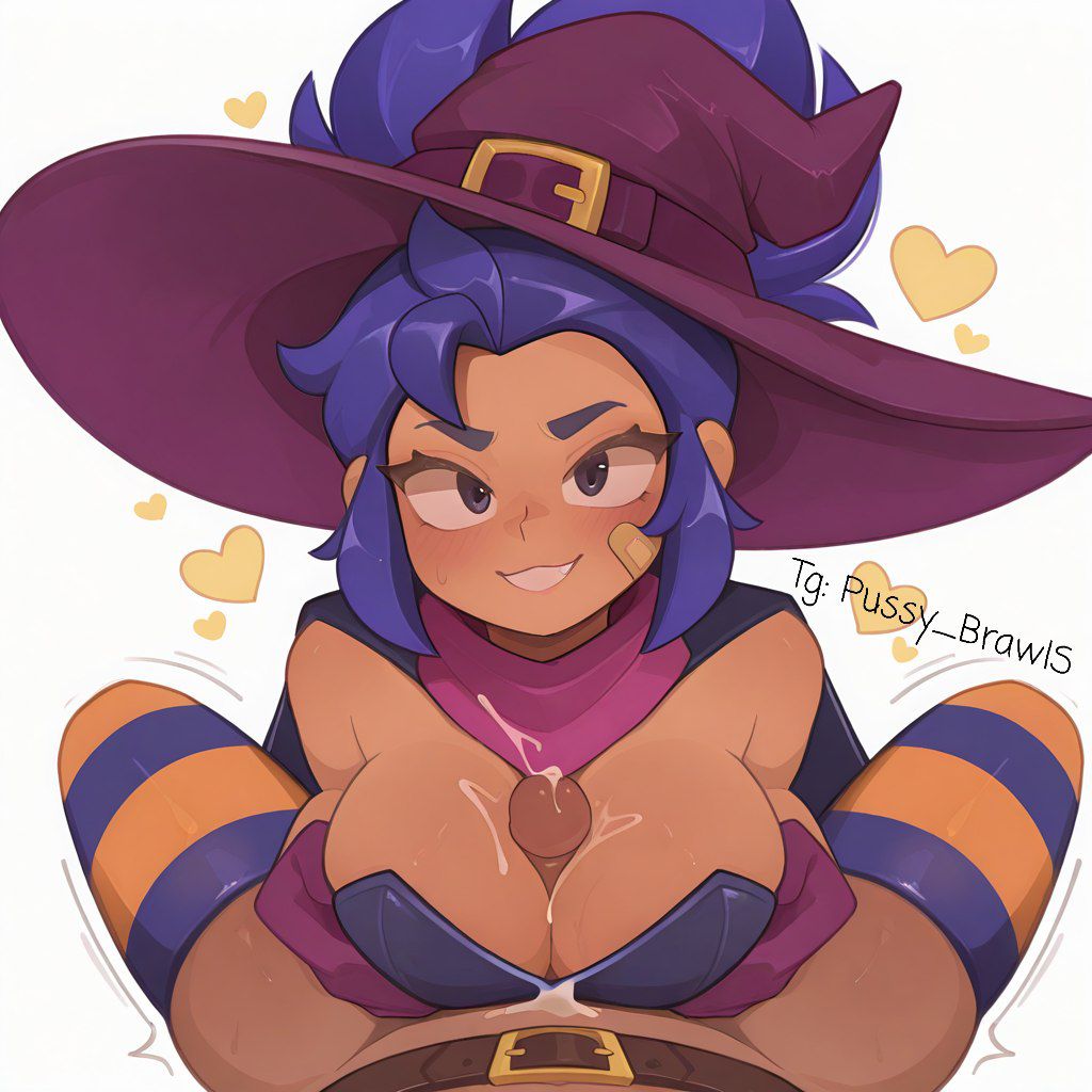 ai generated, boobjob, boobs, boobs focus, brawl stars, cum, cum on breasts, penis, penis grab, sexy, shelly (brawl stars)