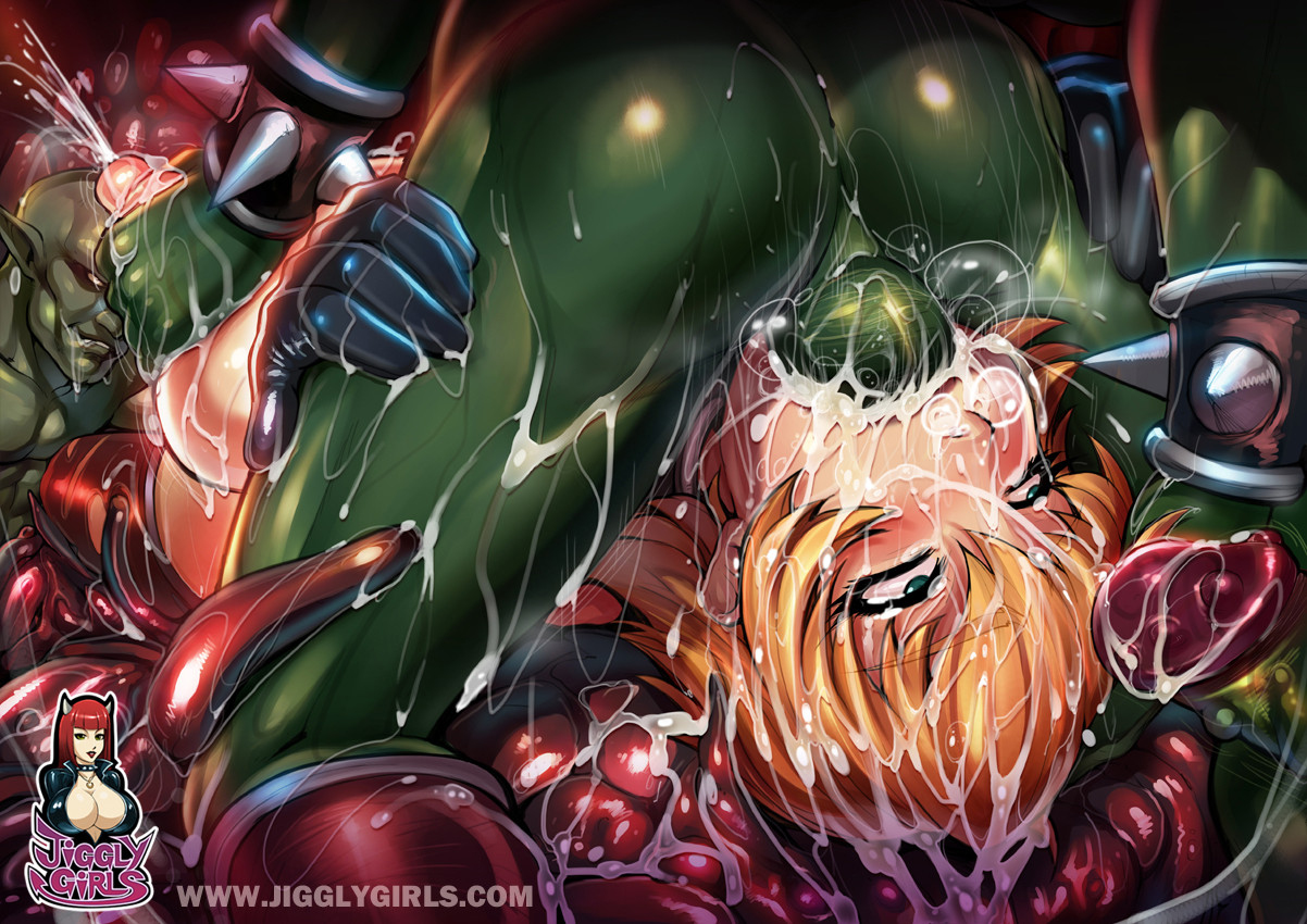 1girls, 3boys, 3monsters, ahe gao, ass, balls, balls deep, blonde hair, blue eyes, breasts, breasts grab, cum, cum in mouth, deepthroat, demon, fellatio, female, foursome, goblin, goblin male, green skin, green-skinned male, igawa sakura, jiggly girls, large breasts, legwear, light skin, light-skinned female, male, milk, mmmf foursome, monster, nipples, oral, orange hair, orc, penis, pointy ears, reiq, saliva, sex, short hair, taimanin asagi, tentacle, testicles
