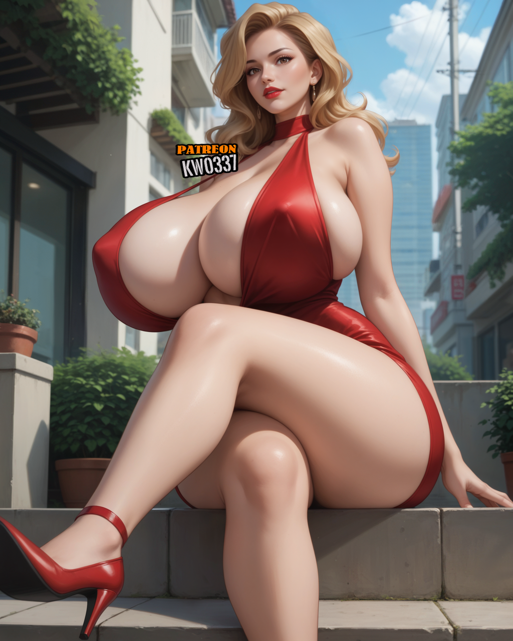 1girls ai_generated big_breasts female_only kw0337 original_character solo solo_female tagme