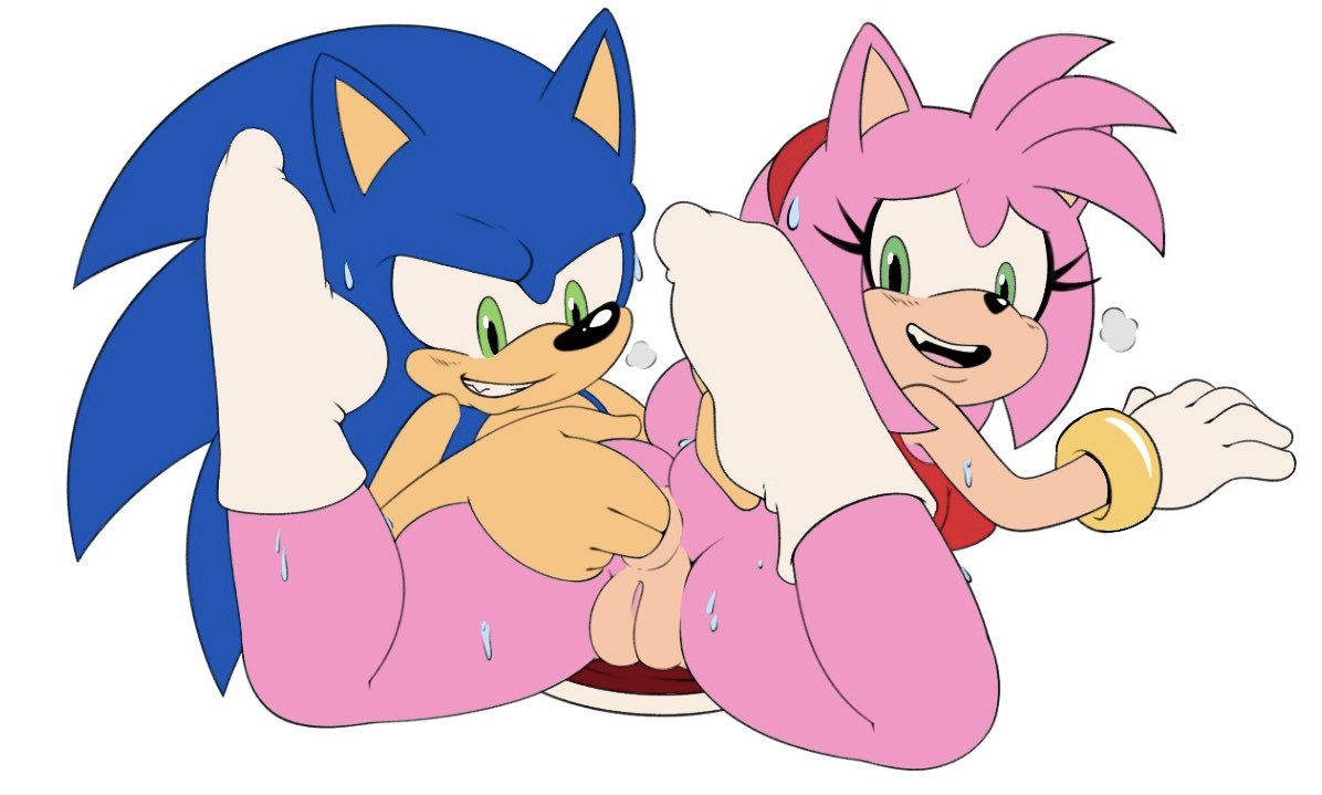 1boy 1girls amy_rose anal anal_fingering anal_insertion colored finger_fuck finger_in_ass fingering polarplunge pussy sega socks sonic_(series) sonic_the_hedgehog sonic_the_hedgehog_(series)