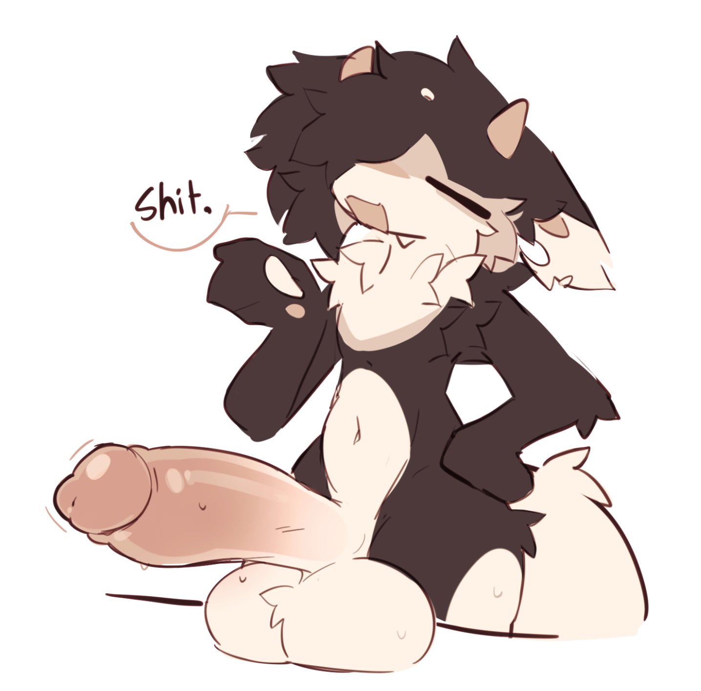 balls, big penis, fur, furry, furry balls, goobysart, male, penis