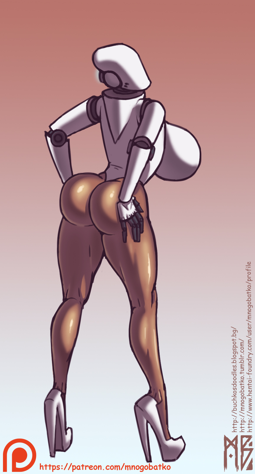 ass, big breasts, breasts, bubble ass, bubble butt, curvy, cyborg, faceless, female, haydee, haydee (game), high heels, huge ass, huge breasts, large breasts, robot, sideboob, standing, thick thighs, voluptuous