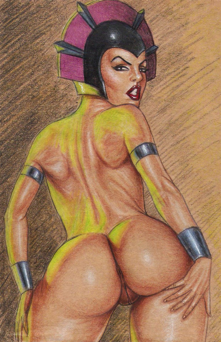 1girls, 2019, 5 fingers, anus, armlet, ass, back, back view, big ass, big butt, bracelet, bubble ass, bubble butt, curvaceous, curvy, edithemad, evil-lyn, eyebrows, eyelashes, eyeshadow, female, female only, helmet, huge ass, huge butt, human only, lipstick, masters of the universe, nude, pose, posing, pussy, red lipstick, solo, standing, supervillain, tagme, thick thighs, vagina, voluptuous, wide hips, witch