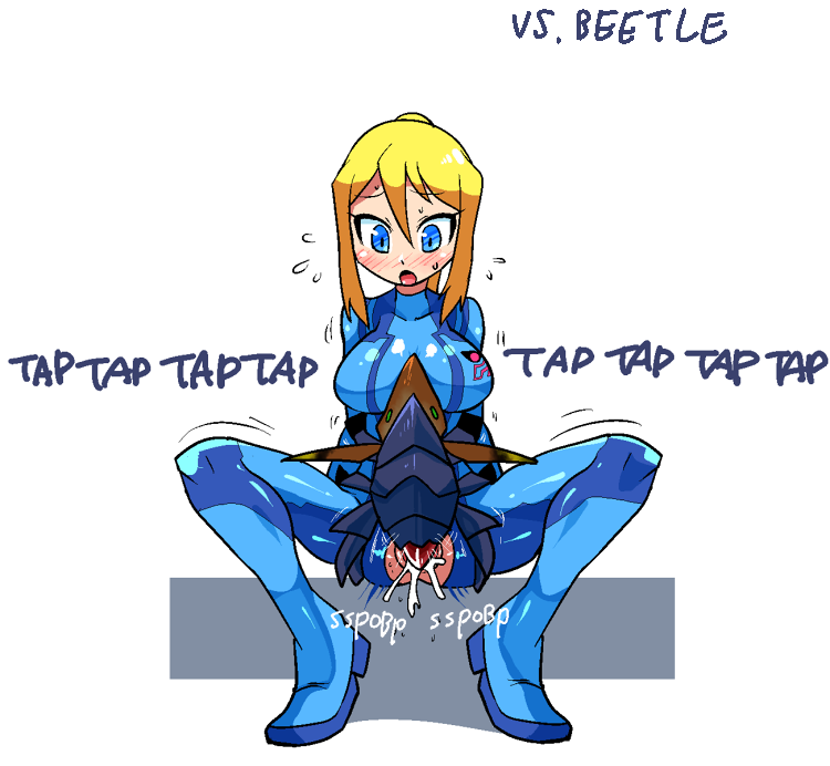 1girls :o animal_genitalia beetle bestiality blonde_hair blue_eyes blush bodysuit breasts clothed_sex clothing crap-man crotch_cutout cum cum_in_pussy cum_inside female flying_sweatdrops insects interspecies large_breasts long_hair metroid monster nintendo onomatopoeia open_mouth penetration penis ponytail pussy ripped_clothes ripped_clothing samus_aran sex size_difference spread_legs sweat tied_hair torn_clothes torn_clothing trembling vaginal_penetration zero_suit zero_suit_samus