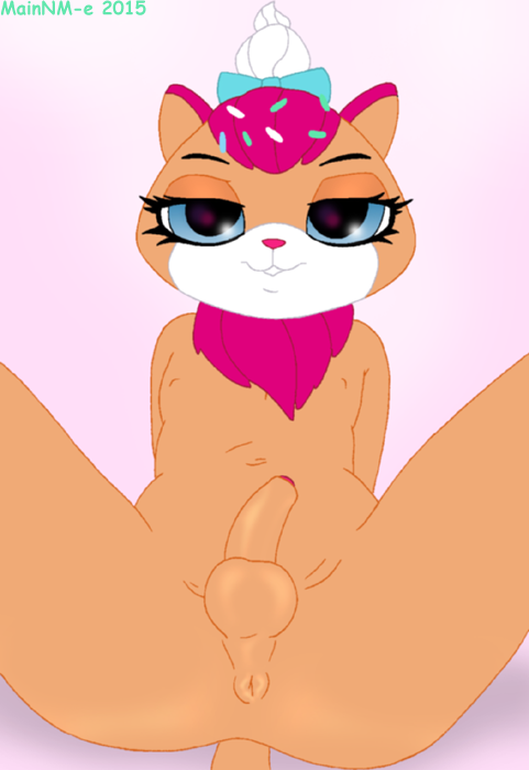 1boy 2015 accessory anthro anthrofied anus artist_name ass blue_eyes bow_ribbon dated domestic_cat eyelashes felid feline felis foreskin ftm_crossgender fur genderswap_(ftm) genitals girly gradient_background hair hair_accessory hair_ribbon hairbow half-closed_eyes hasbro littlest_pet_shop littlest_pet_shop_(2012) looking_at_viewer lying mainnm-e male male_only mammal narrowed_eyes navel nipples on_back partially_retracted_foreskin penis pink_hair pink_nose presenting presenting_anus presenting_balls presenting_penis ribbons rule_63 simple_background solo solo_male spread_legs spreading sprinkles sugar_sprinkles tan_body tan_fur