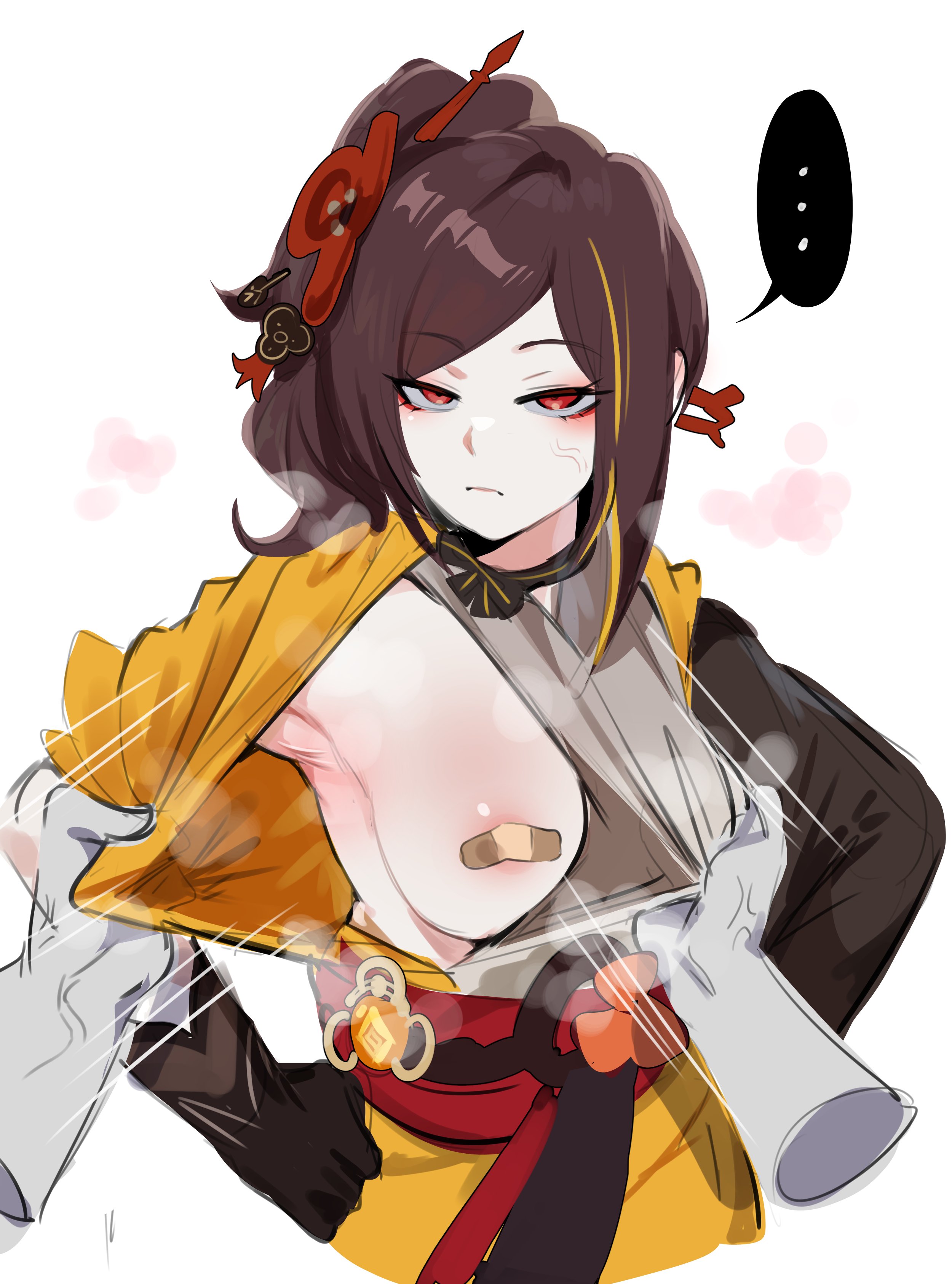 1girls, armpits, breasts, chiori (genshin impact), female, female focus, genshin impact, kurenaiz1, large breasts, solo, solo female, solo focus