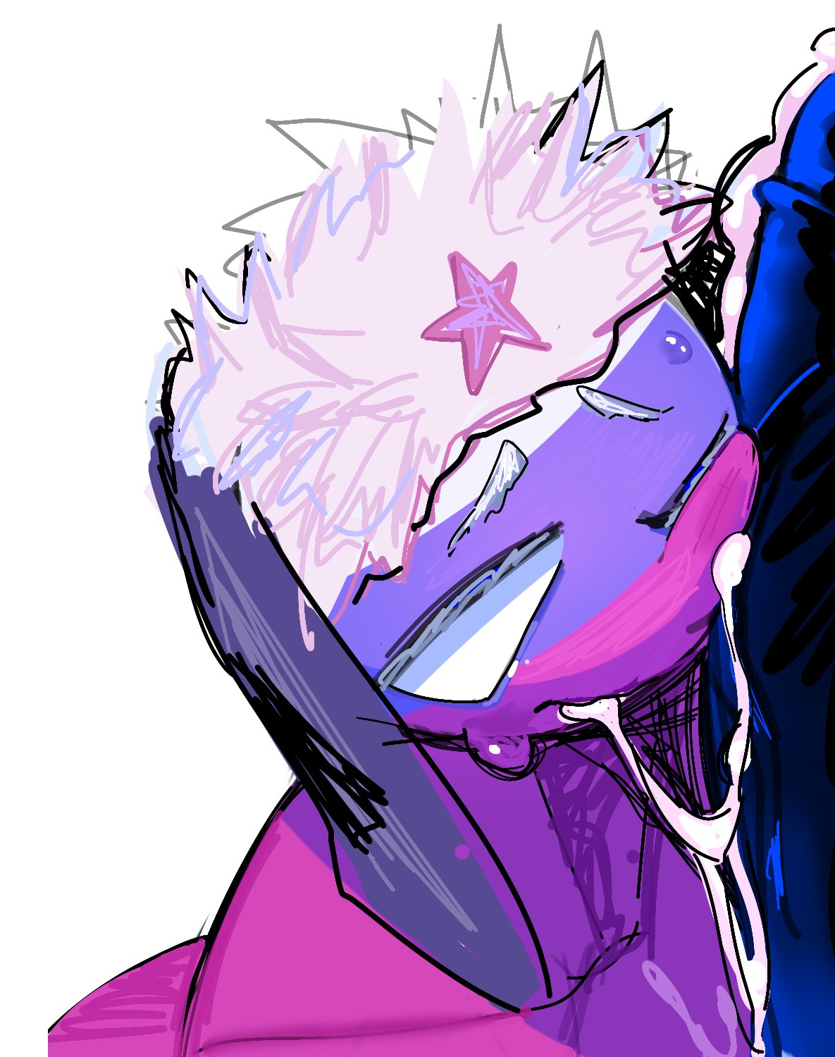 ambiguous gender, closed mouth, countryhumans, cum, cum in mouth, male, male/ambiguous, nato (countryhumans), oceanic pallete, one eye closed, penis, penis against face, russia (countryhumans), sweat, sweatdrop, sweating, tagme, ushanka