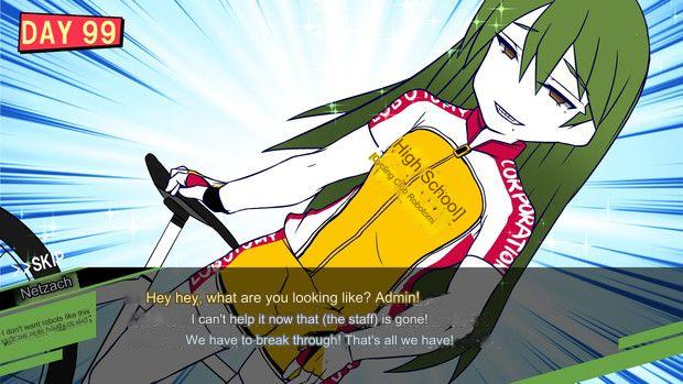 1boy bike dialogue english_text green_hair handsome high_school library_of_ruina lobotomy_corporation long_hair looking_at_viewer machine_translated male_focus male_only netzach netzach_(library_of_ruina) on_bike project_moon smile smiling smiling_at_viewer suriizombie tagme translated yellow_eyes