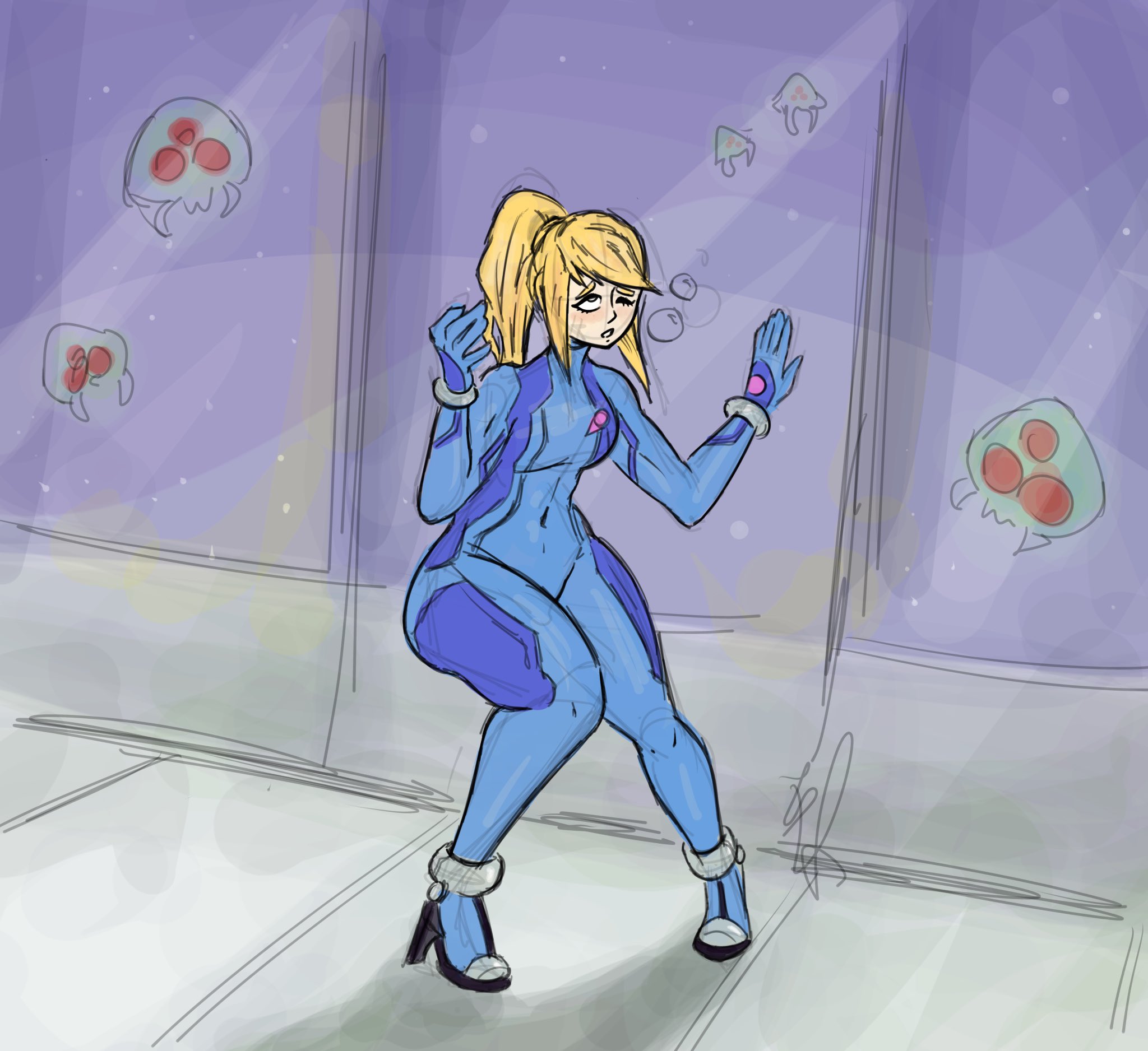 ass, ass expansion, bimbo lips, bimbo virus (fromthewood), bimbofication, breast expansion, breast growth, breast growth (enlargement), breasts, drool, drooling, expansion, female, fromthewood, huge ass, huge breasts, huge lips, lip expansion, massive ass, massive breasts, massive lips, metroid, nintendo, samus aran