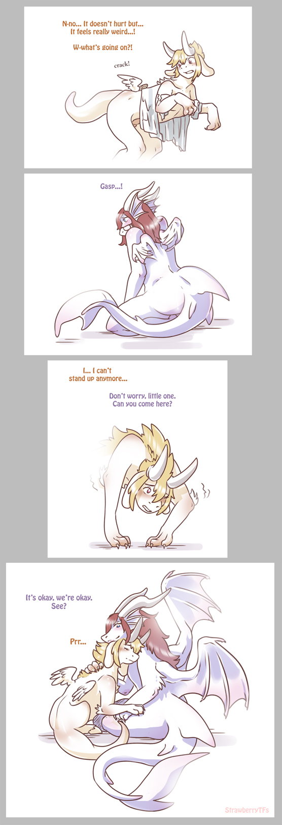 2019 all_fours anthro anthro_to_feral areola artist_name ass barely_visible_genitalia barely_visible_penis biped blonde_hair blue_eyes border bovid breasts brown_hair caprine clothing colored dialogue dirii dragon duo duo_transformation english_text feathered_wings feathers female feral fin floppy_ears genitals goat grey_border hair hi_res horn hug hybrid legs_together male mammal marine membrane_(anatomy) membranous_wings mika_(snowderg) mythological_creature mythological_scalie mythology nipples non-mammal_breasts nude penis quadruped rear_view red_eyes scalie sequence shaded side_view simple_background sitting sitting_on_ground species_transformation spread_legs spreading strawberrytfs tail tail_fin text torn_clothing transformation transformation_sequence white_background white_body wings