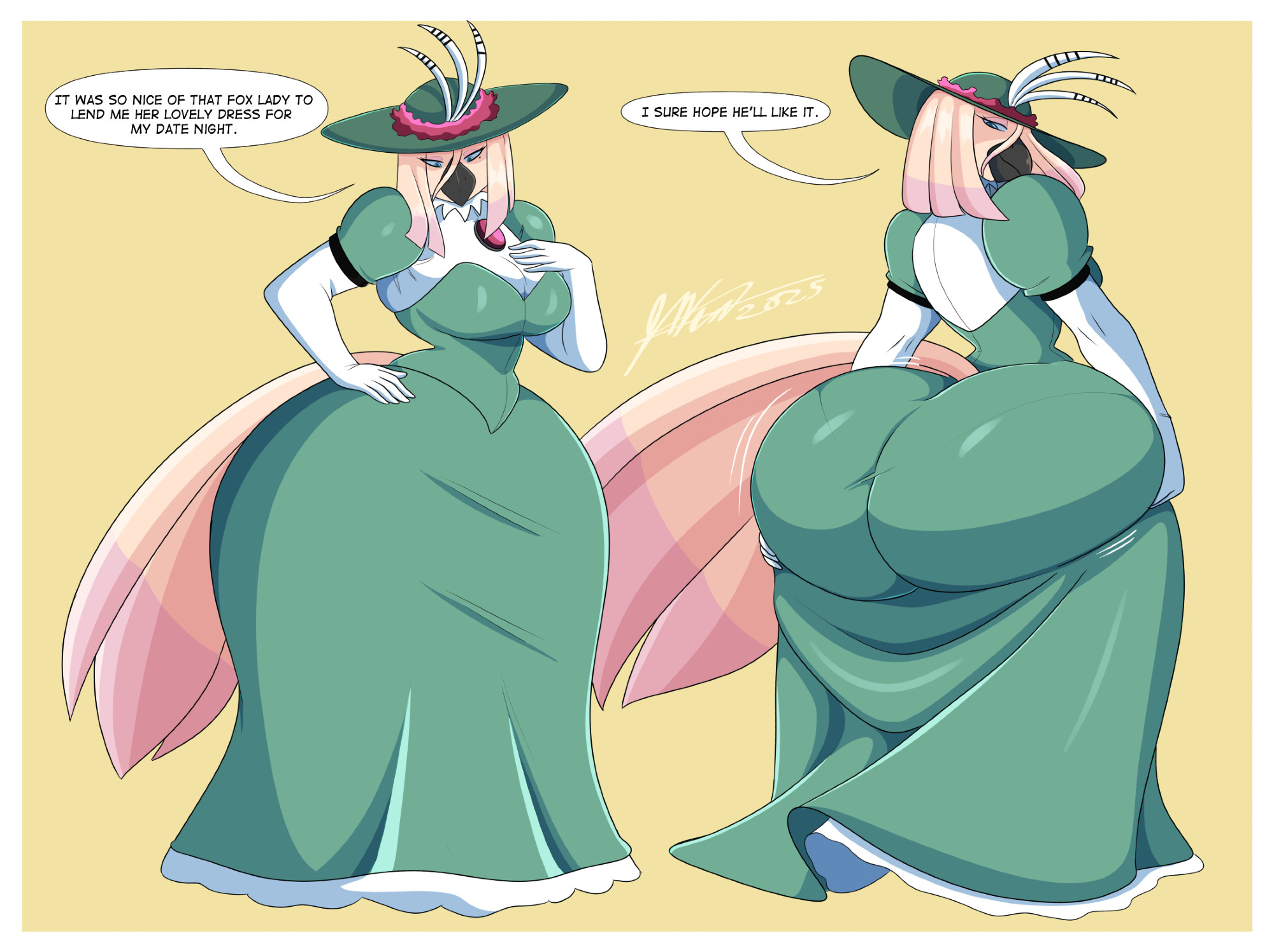 artjwink, ass, ass in dress, big ass, big breasts, breasts, bubble ass, bubble butt, cleavage, cosplay, female, furry, headmistress (jwinkz), huge ass, huge breasts, june way, jwinkz, tagme, thick thighs, wide hips