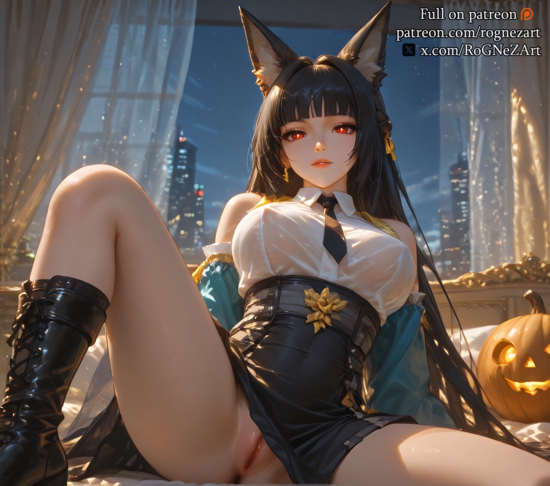 1girls, absurd res, absurdres, ai female, ai generated, animal ears, anime, anime style, areola, areolae, bangs, bare shoulders, bed, big breasts, black hair, blush, breasts, breasts apart, breasts out, cat ears, chest, cleavage, closed mouth, collarbone, completely naked, completely nude, curvy, curvy figure, cute, cute face, embarrassed, embarrassed female, embarrassed nude female, exposed breasts, female, female focus, female only, fit, fit female, fox, fox ears, fox girl, from below, glossy, glossy body, glossy skin, hair ribbon, hairless pussy, high quality, high resolution, highres, hoshimi miyabi, hoyoverse, light skin, light-skinned female, lips, long hair, looking at viewer, lying, medium breasts, messy hair, mihoyo, naked, navel, nude, nude female, parted lips, perfect body, pussy, pussy focus, pussy juice, pussy lips, pussy peek, red eyes, red ribbon, ribbon, rognezart, shiny skin, shy, simple background, sitting, slim, slim female, slim waist, solo, solo female, solo focus, standing, stomach, thick thighs, thighs, uncensored, vagina, wet, wet body, wet pussy, wet skin, zenless zone zero