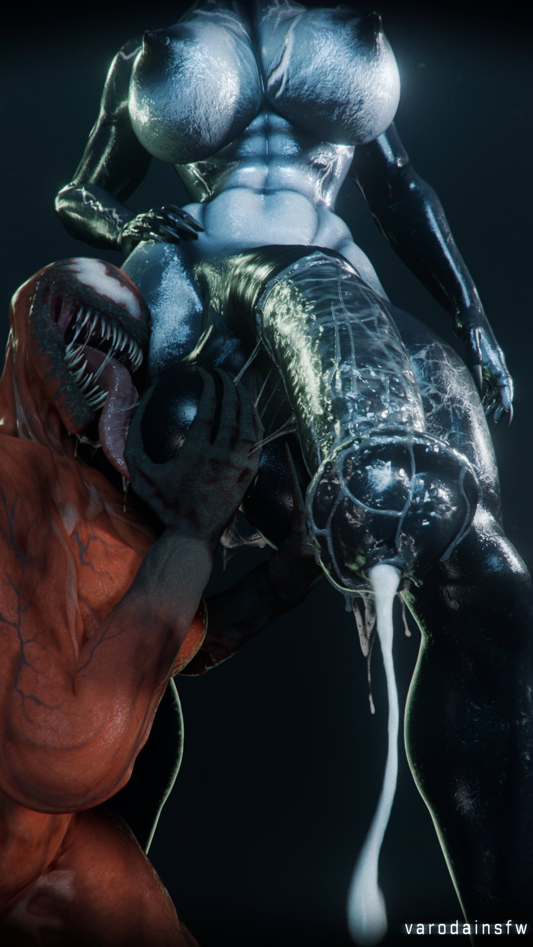 2futas, 3d, alternate version available, carnage (marvel), cupping balls, futa on futa, futanari, gynomorph/gynomorph, huge cock, long penis, marvel, massive balls, muscular futa, penis, poney, rule 63, she-carnage, she-venom, syn (varodai), tagme, varodai, vein, veiny breasts, venom (marvel)