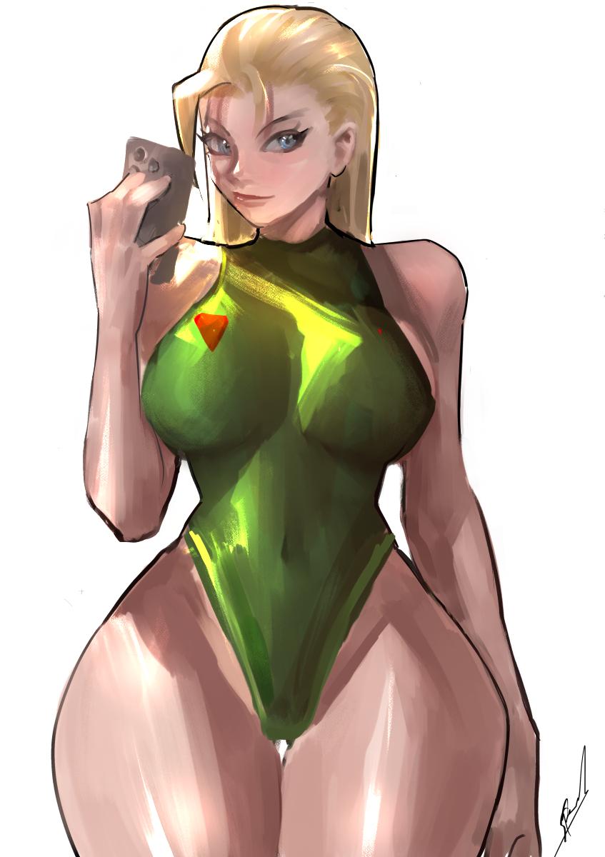 1girls, blonde hair, blue eyes, cammy white, female, pale-skinned female, stanbl7, street fighter