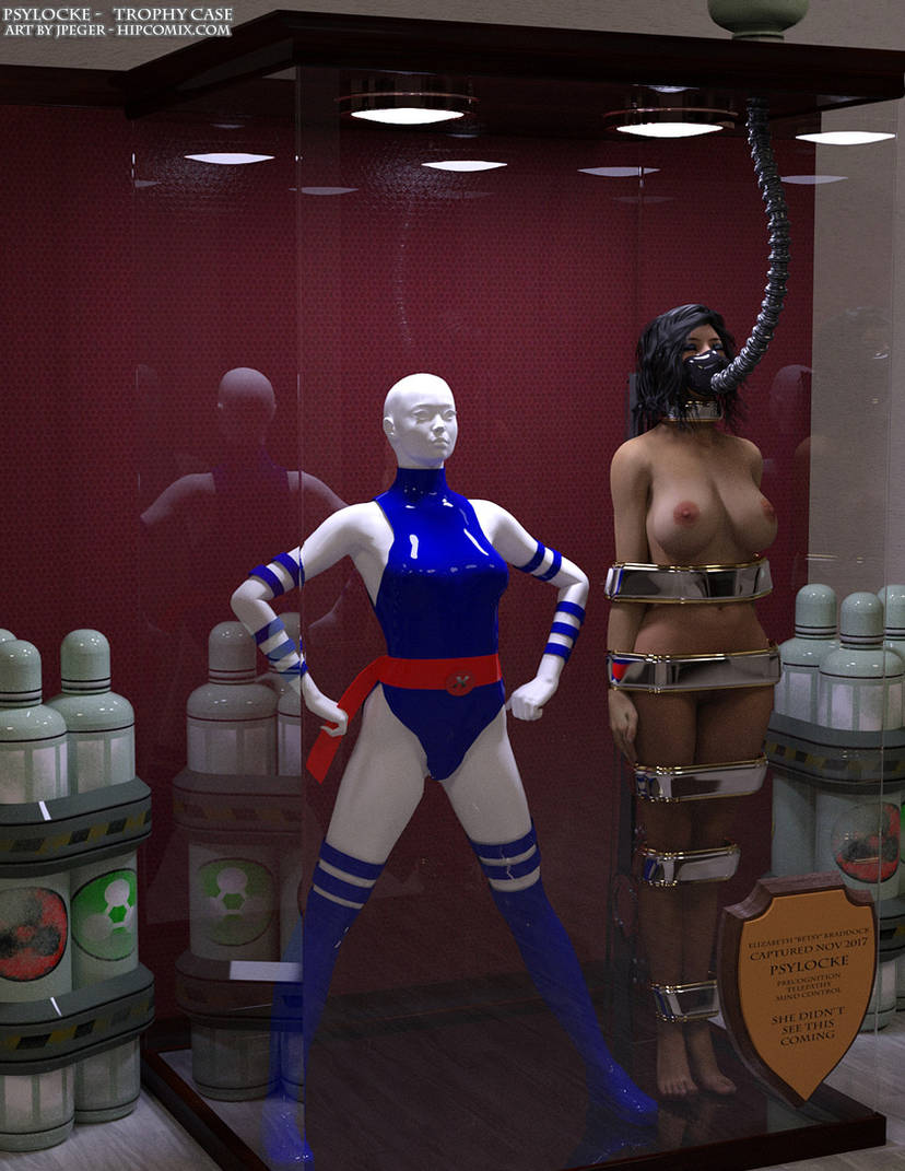 3d betsy_braddock blue_leotard bound bound_arms bound_legs completely_naked completely_naked_female completely_nude completely_nude_female elizabeth_braddock leotard mannequin marvel marvel_comics nude nude_female psylocke thejpeger trophy_case x-men