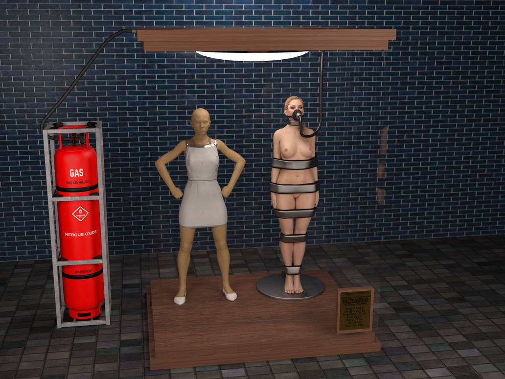 3d bound bound_arms bound_legs chloe_(detroit:_become_human) cirilover1 completely_nude completely_nude_female detroit:_become_human mannequin nude nude_female trophy_case