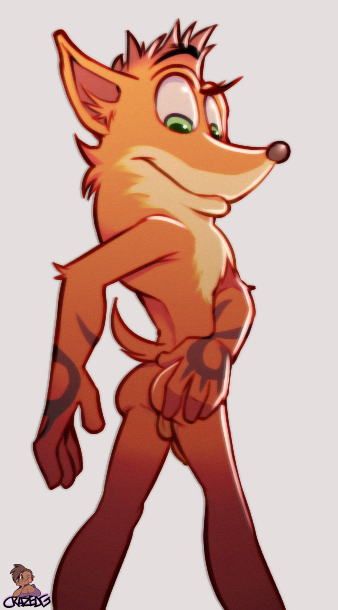 1boy 2015 4_fingers anthro ass balls bandicoot black_nose blank_background brown_fur bubble_ass bubble_butt butt color crash_(series) crash_bandicoot crash_bandicoot_(series) crash_mind_over_mutant crazedg flaccid fur furry furry_only grabbing_own_ass grabbing_own_butt green_eyes grey_background hair humanoid_penis male male_only mammal marsupial muscles naked nude nude_male orange_fur penis red_hair simple_background smile solo solo_male tail tan_fur tattoo tattooed_arm testicles video_games