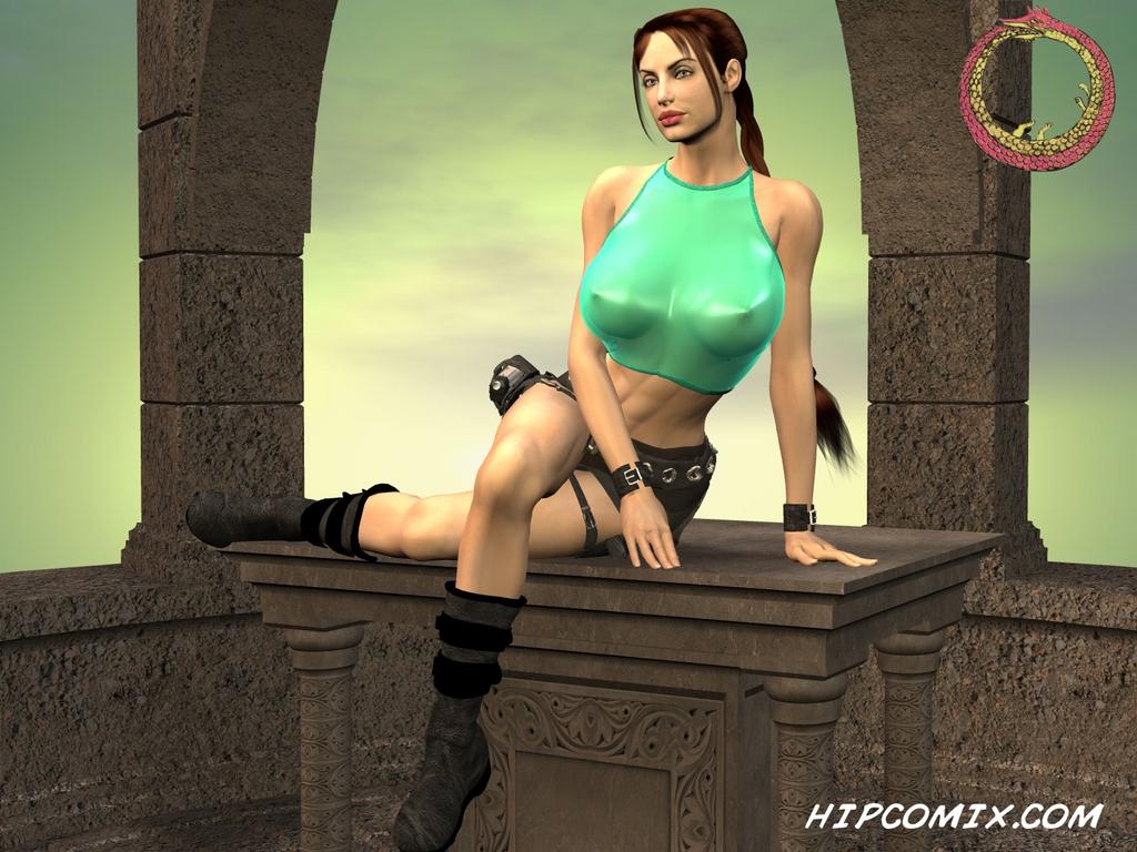 3d female female_only hipcomix human lara_croft lara_croft_(classic) solo tagme tomb_raider