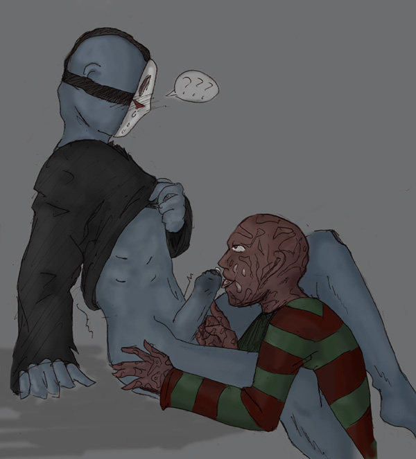 boner erection freddy_krueger freddy_vs_jason friday_the_13th jason_voorhees male_only nightmare_on_elm_street