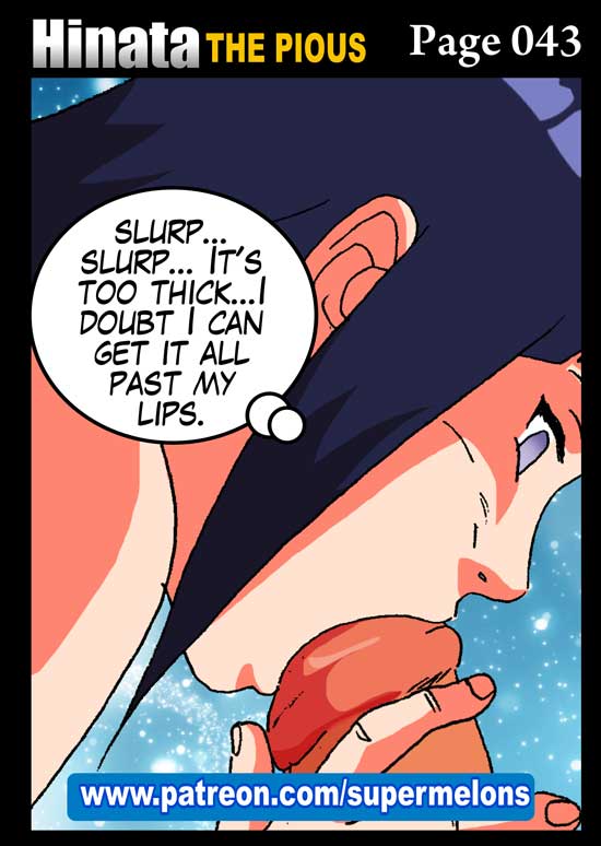 big_penis comic english_text fear female giant hyuuga_hinata imminent_sex interracial interracial-comics naruto page_43 patreon_username penis suck sucking super_melons